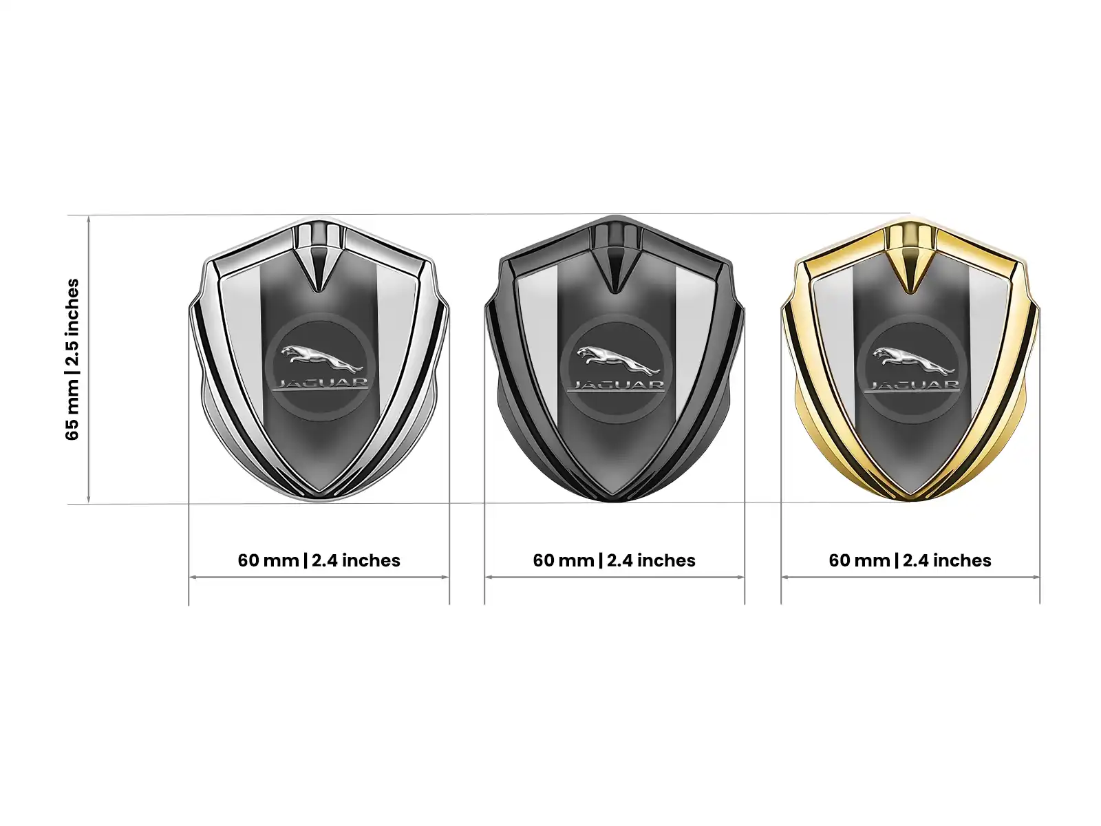 Jaguar Emblem Car Badge Minimal Design Universal Fit